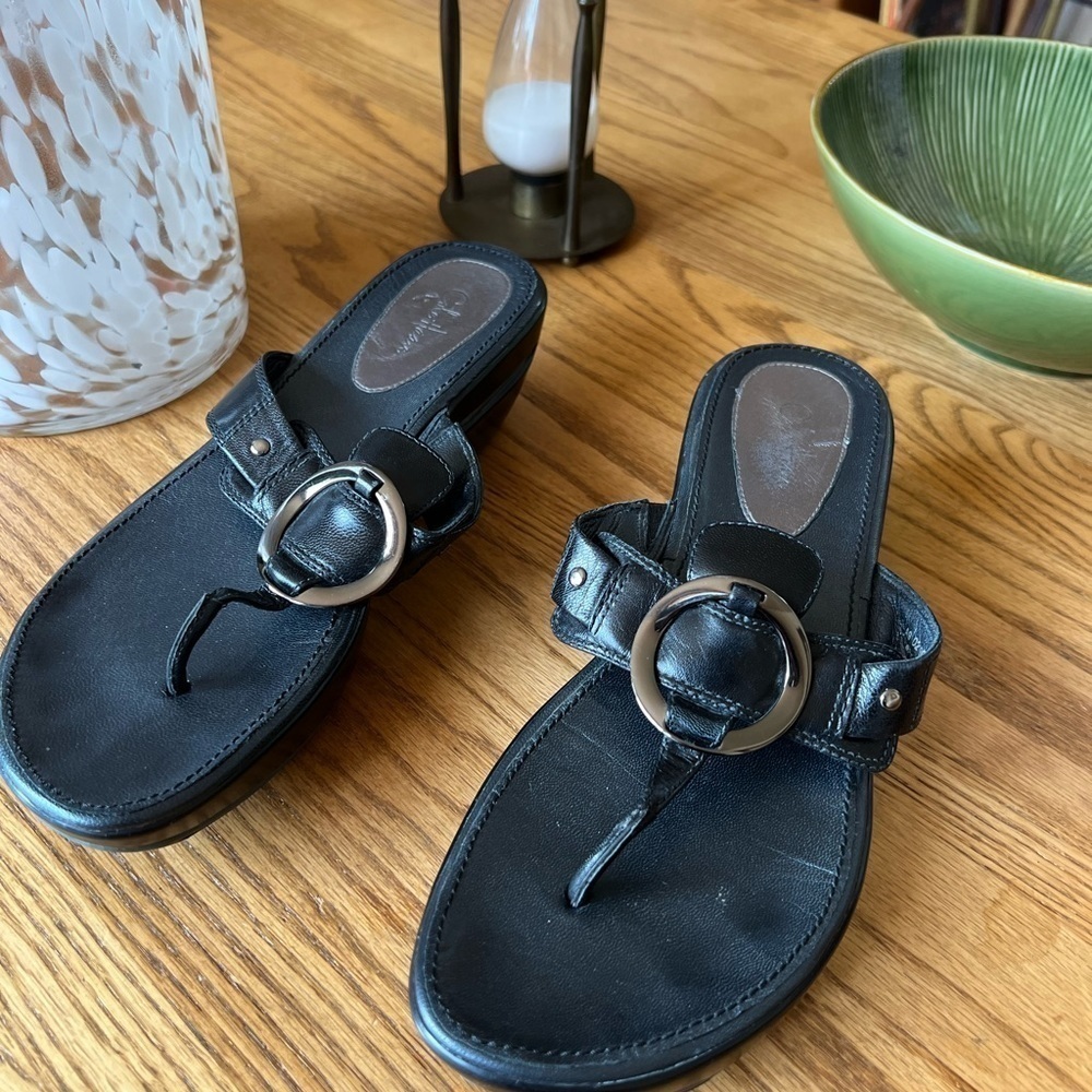 COLE HAAN Nike Women’s  SANDALS 10 Wedge Black